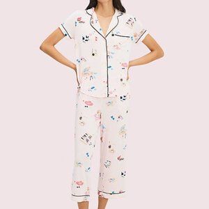 NWT Kate Spade Picnic Print Modal Capri PJ